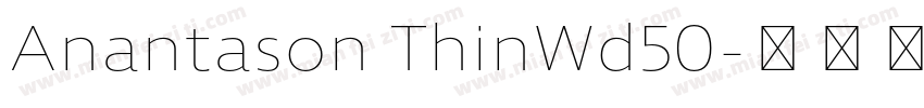 Anantason ThinWd50字体转换
